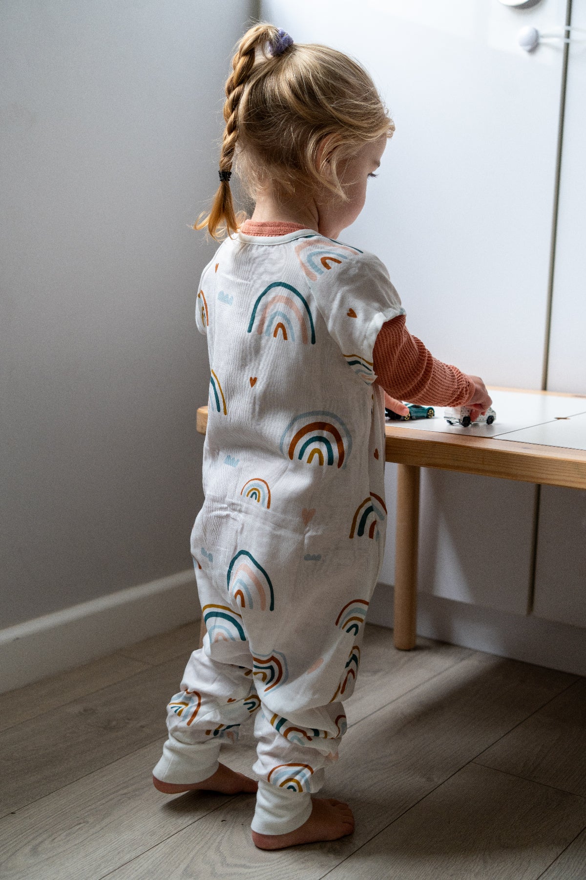 rainbow summer  sleep suit