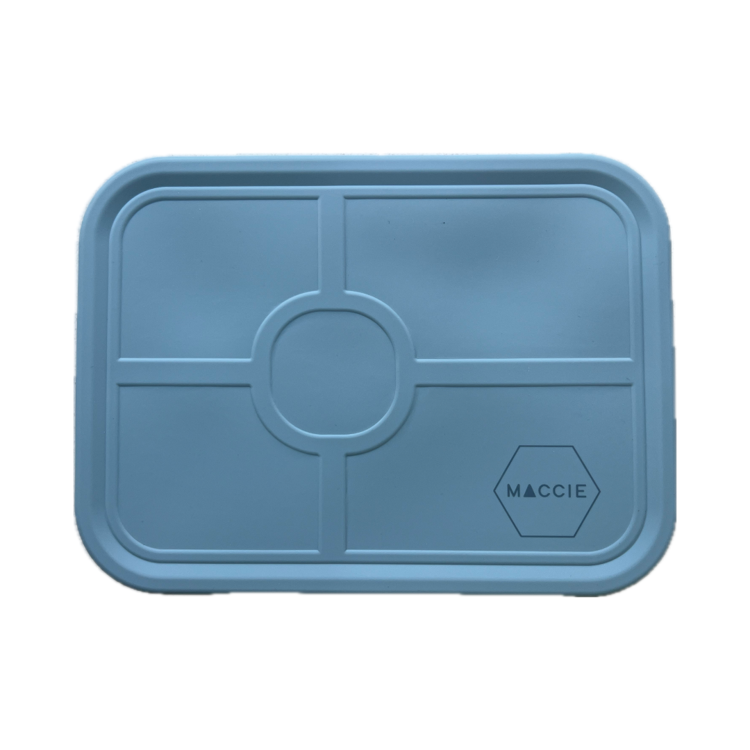 blue munchmate silicone lunch box (5 compartments)
