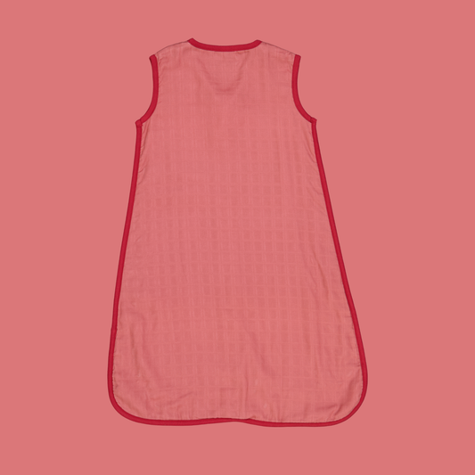 1.0 TOG bamboo baby sleep sack | cheeky cherries + burgundy (1/11/26)