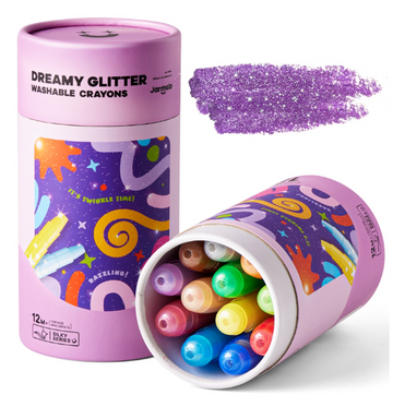 Jar Melo l 12 dreamy glitter twistable silky crayons