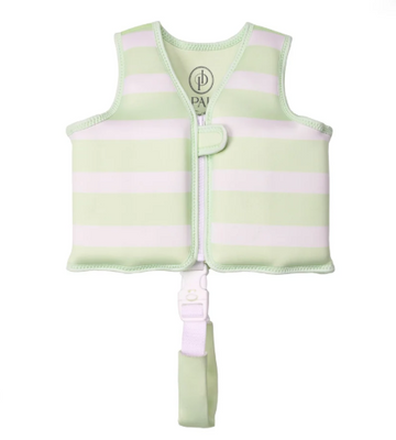 Isla Palmer l The Stevie swim vest- green stripe