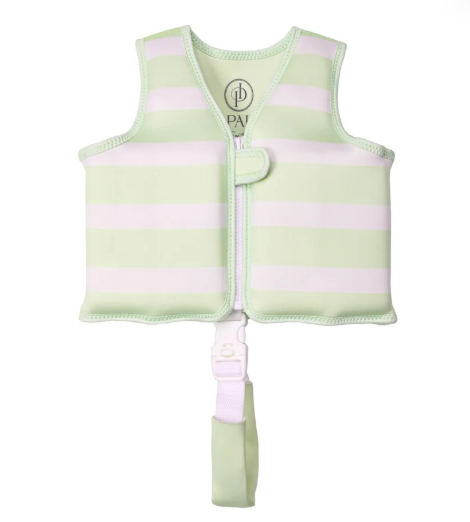 Isla Palmer l The Stevie swim vest- green stripe
