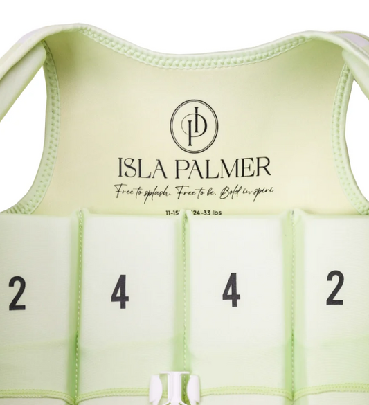 Isla Palmer l The Stevie swim vest- green stripe