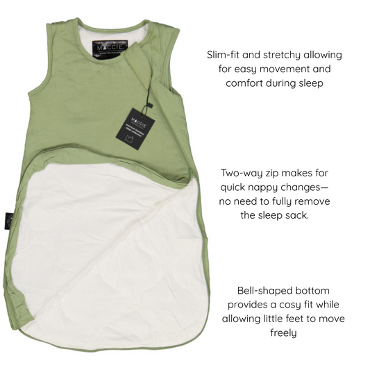 2 TOG bamboo winter sleep sack | hunter green