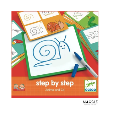 step by step drawing by DJECO