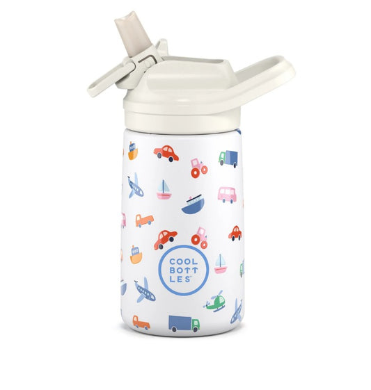 Cool bottles 350ml Kiddies range l little wheels (12+months)