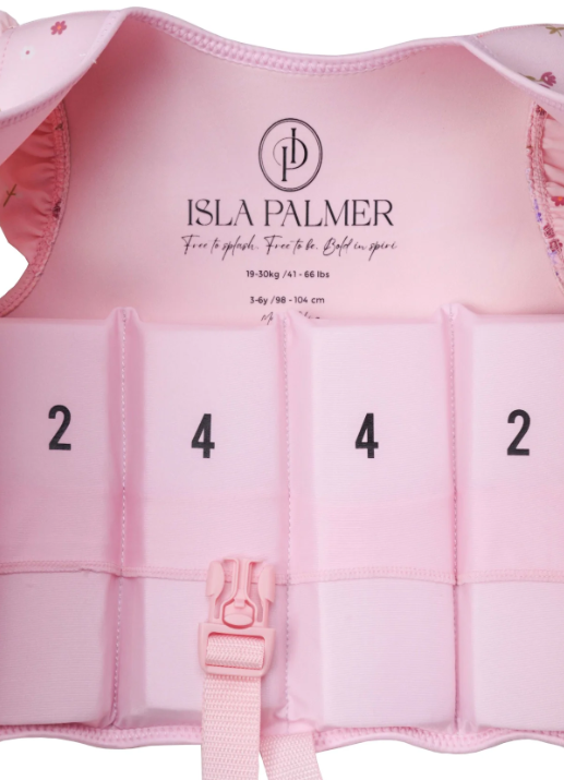 Isla Palmer l The Lottie swim vest- pink floral