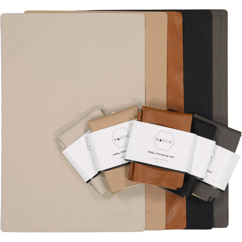 tan baby changing mat