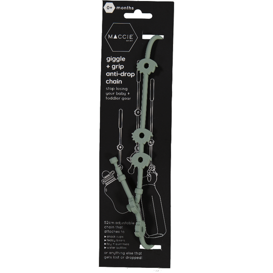 giggle + grip anti-drop chain | sage green