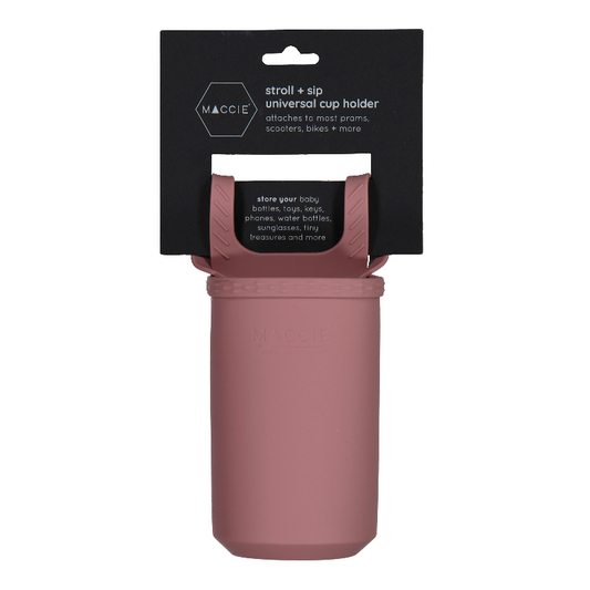 stroll + sip universal cup holder | rose pink