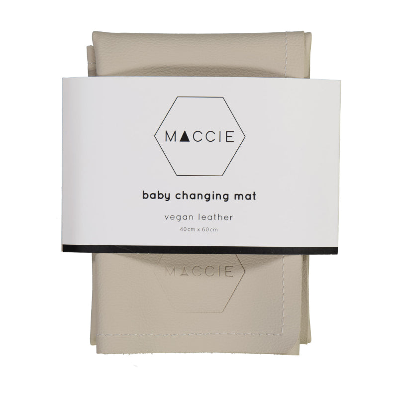 cream baby changing mat