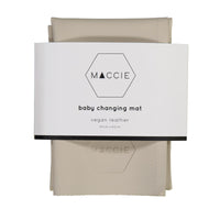 cream baby changing mat