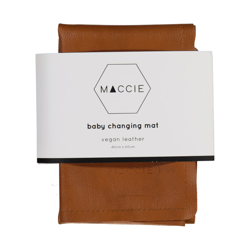 tan baby changing mat