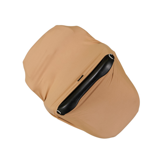 infant car seat + feeding stretchy cover | mocha coffee