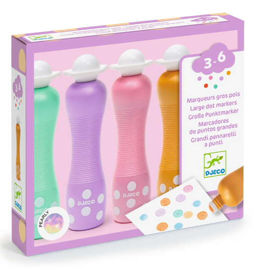 pearly washable foam markers for toddlers by DJECO
