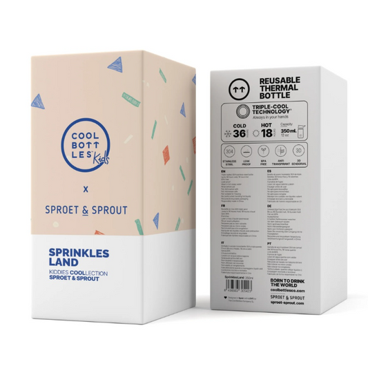 Cool bottles 350ml Kiddies range l sprinkles (12+months)