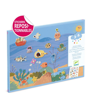 repositionable foam stickers