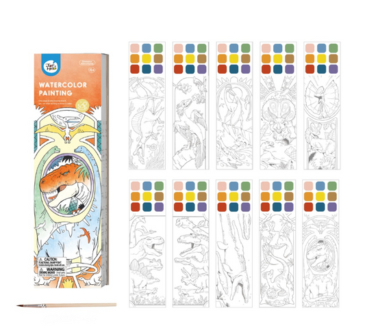 Jar Melo l travel size water colouring set l Dinosaur adventures