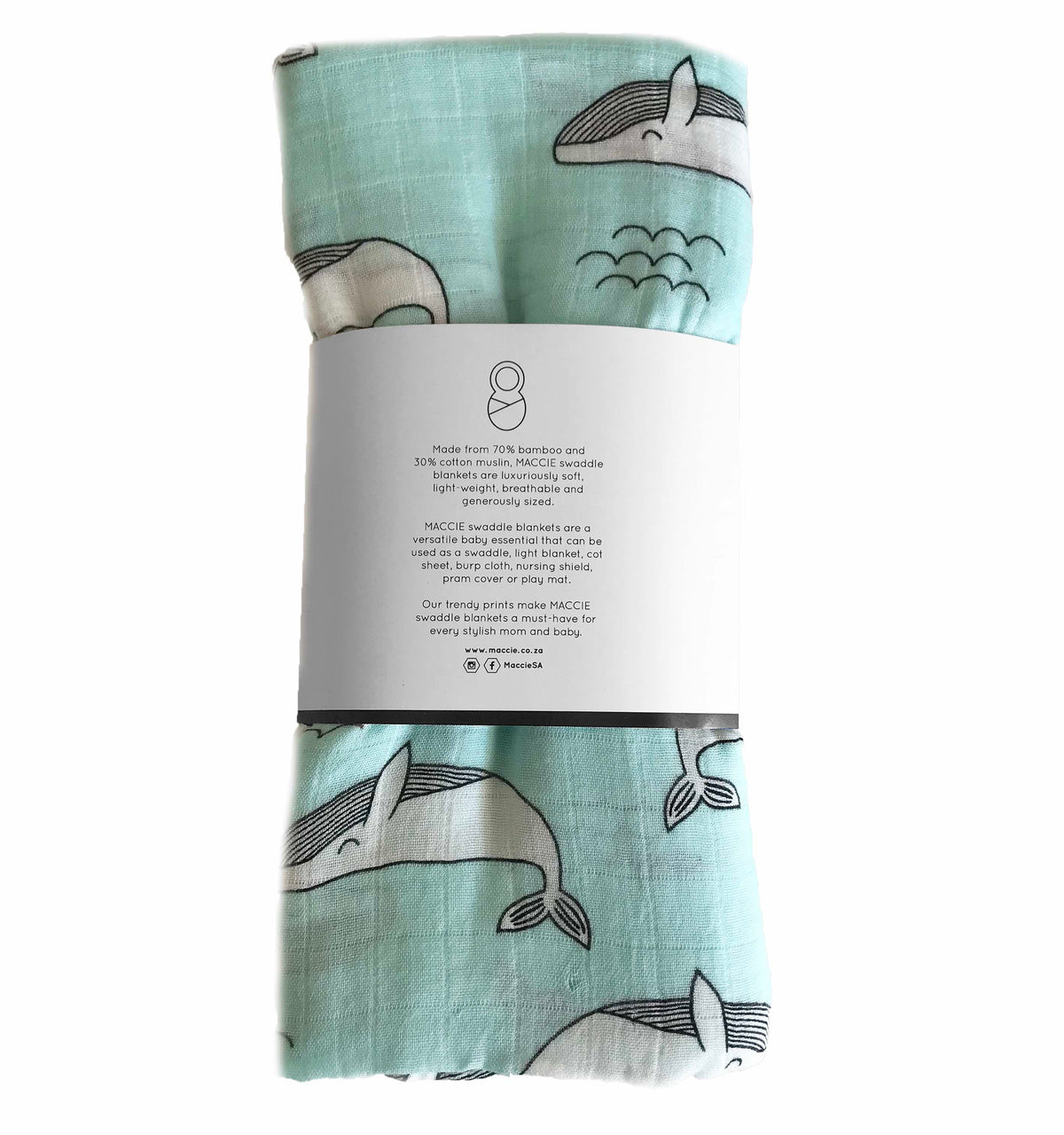 whale swaddle blanket
