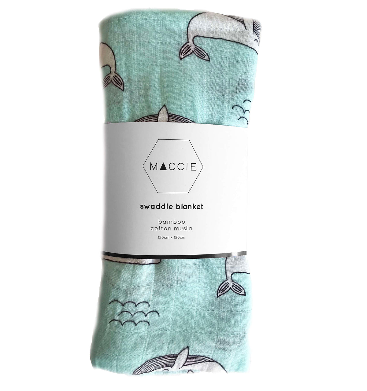 whale swaddle blanket